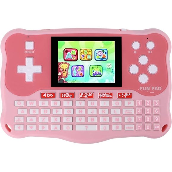 Kids Pink Learning Pad with 102 Activities Toy - Picture 1 of 6